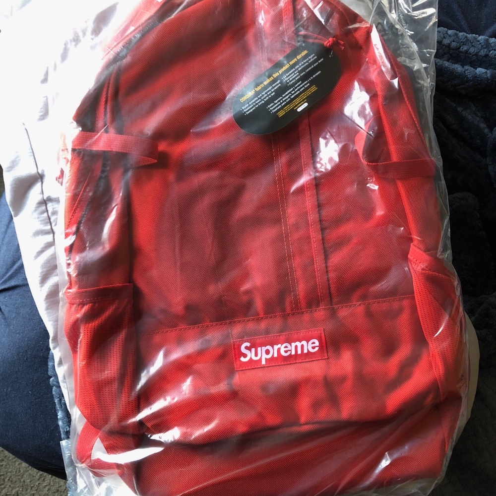 Supreme SS18 Red Backpack